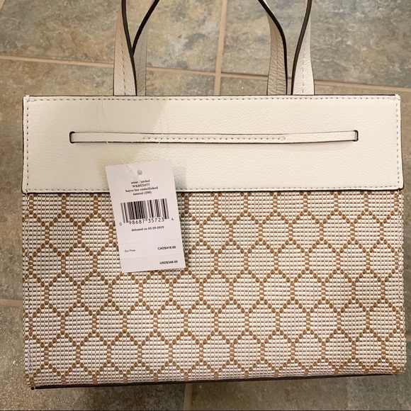 KATE SPADE HAYES SATCHEL SMALL BEE EMBELLISHED BAG - Picture 4 of 8